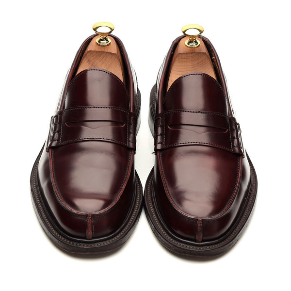 バーガンディ レザー ローファー ジェームズ」バーガンディレザーローファー UK 6 - Abbot's Shoes