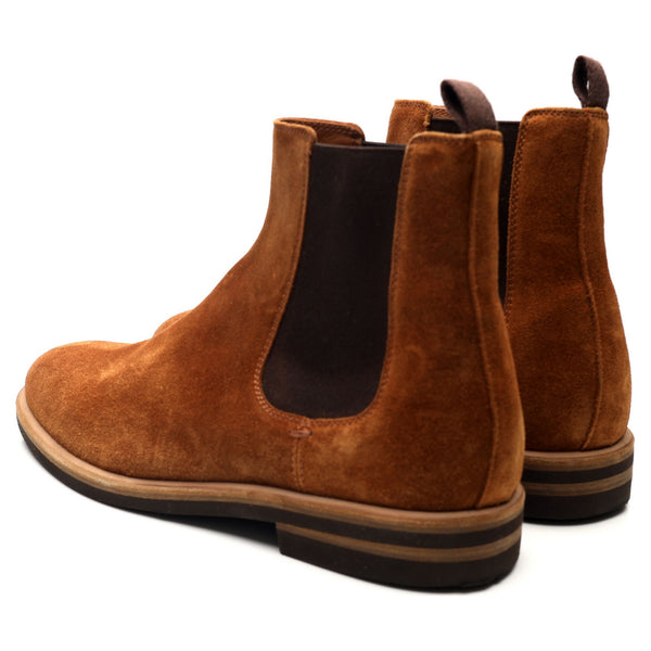 ANKLE BOOTS 45 MM IN PEANUT BROWN SUEDE