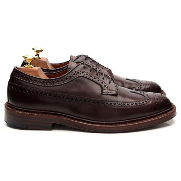 976 Dark Brown Leather Derby Brogues UK 7 US 7.5 E