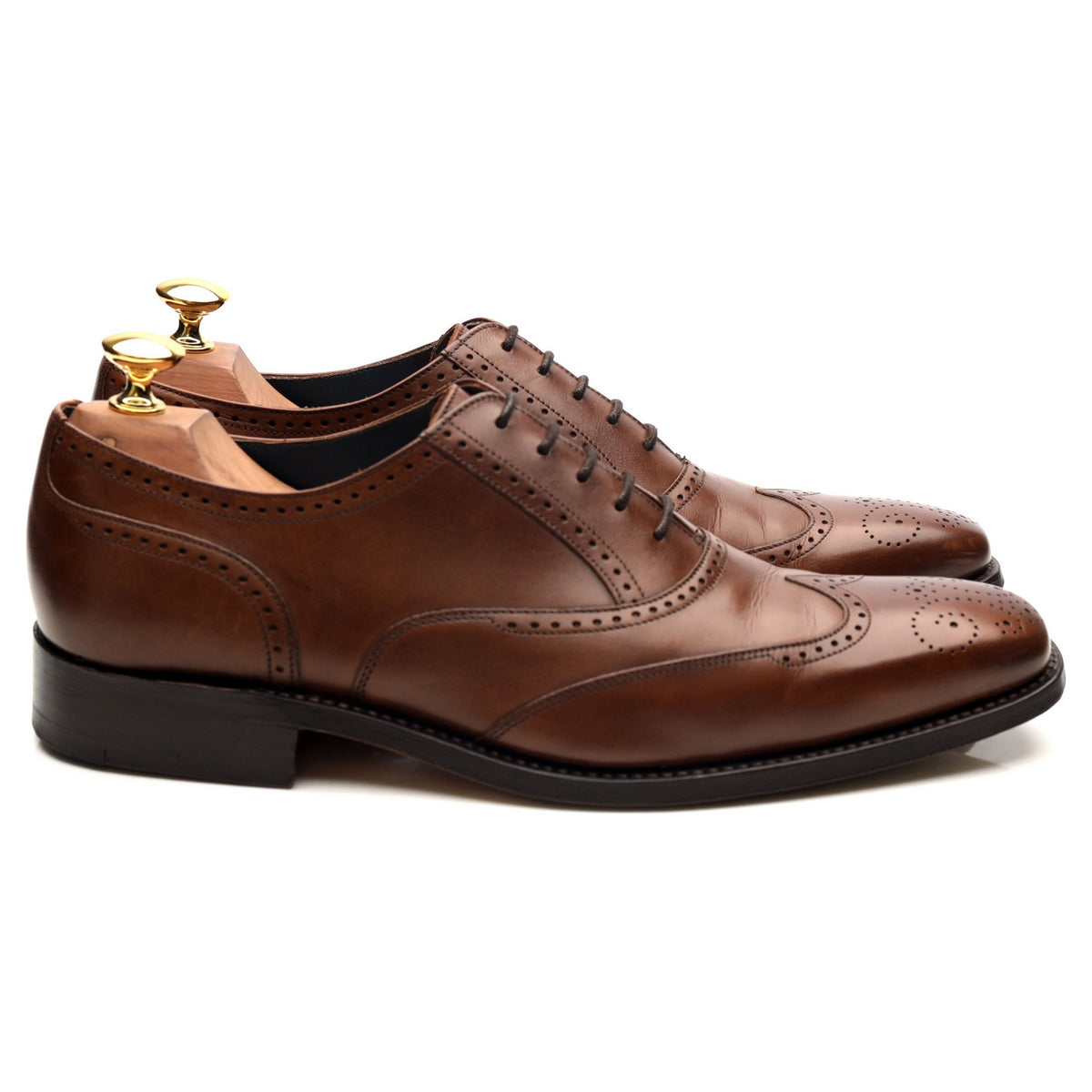 &#39;Johnny&#39; Brown Leather Brogues UK 7.5 F