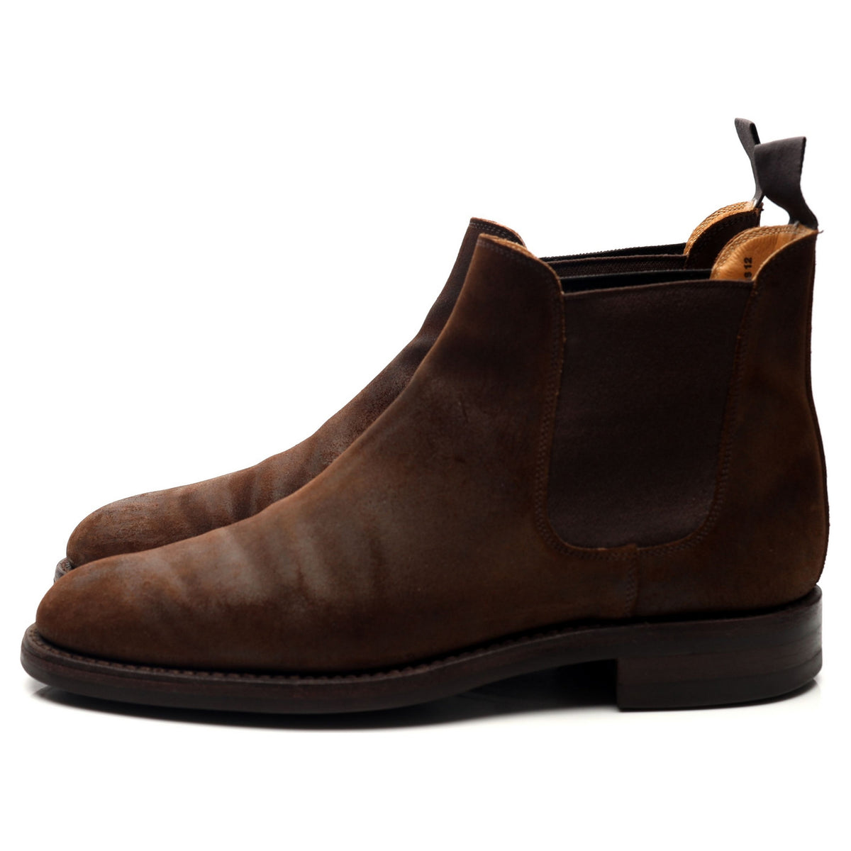 &#39;Chelsea 5&#39; Dark Brown Rough-Out Suede Chelsea Boots UK 7 E