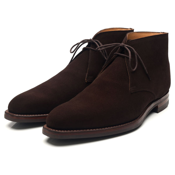 Tetbury' Dark Brown Suede Chukka Boots UK 10 E - Abbot's Shoes