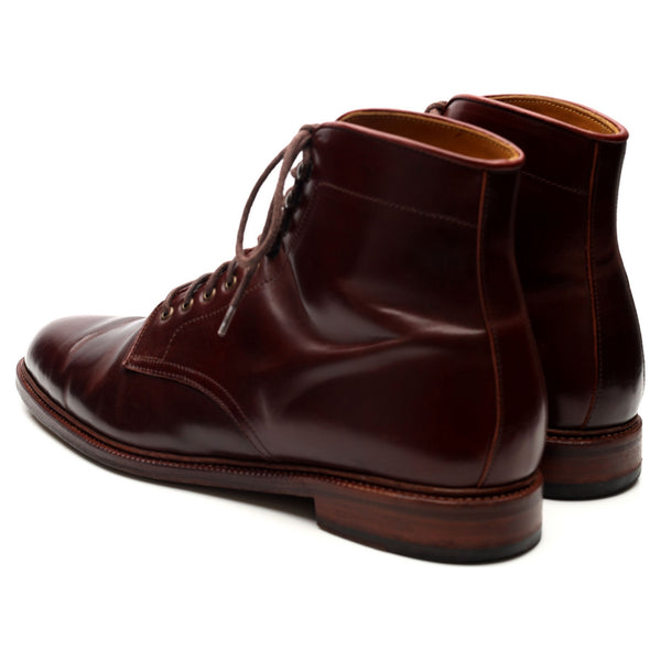 '101637' Burgundy Cordovan Leather Boots UK 10.5 E - Abbot's