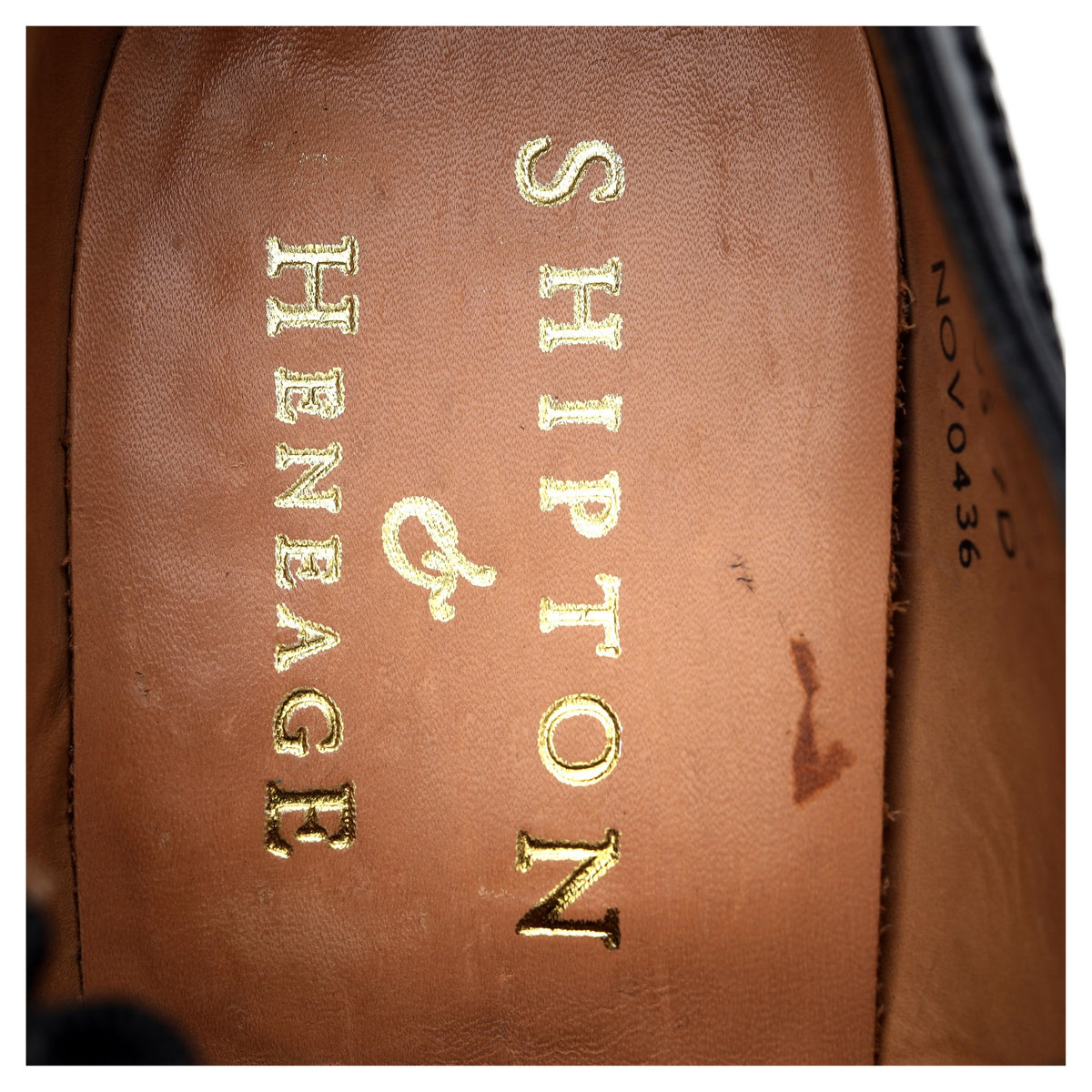 Shipton &amp; Heneage &#39;Vienna&#39; Black Leather Slip On Loafers UK 6 F