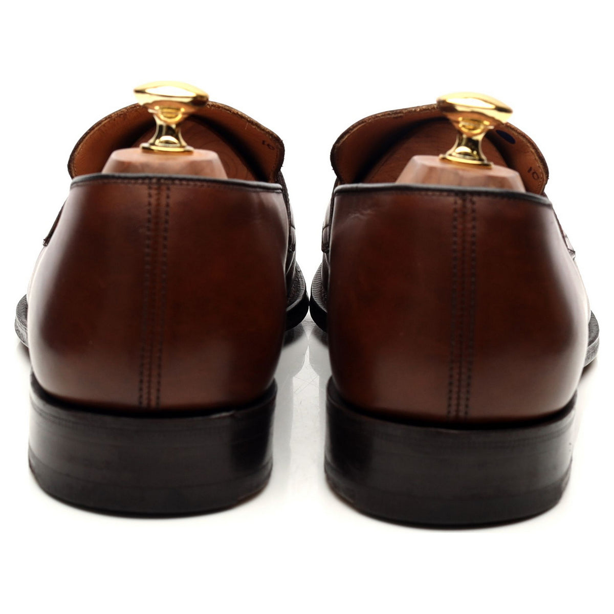 &#39;Hertford&#39; Brown Leather Loafers UK 10 F