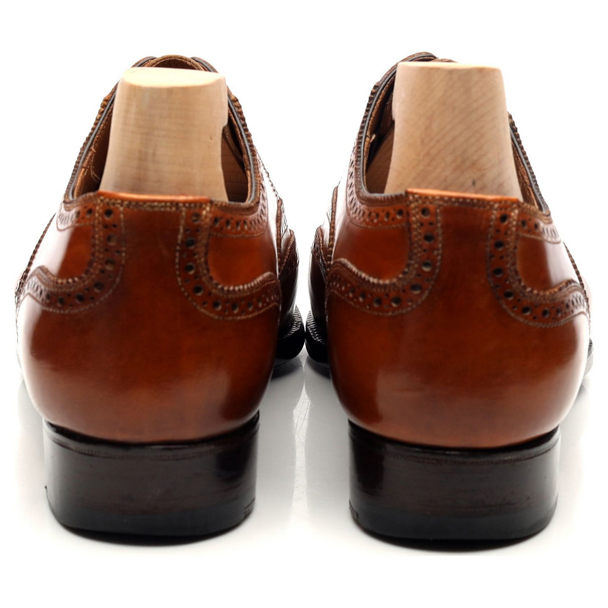 &#39;Titanus&#39; Tan Brown Leather Oxford Brogues UK 7.5 E