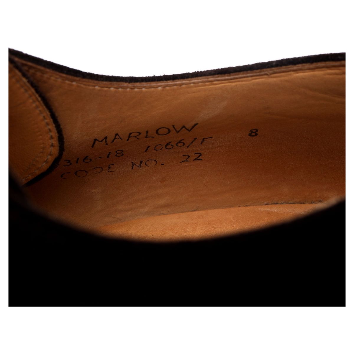 &#39;Marlow&#39; Dark Brown Suede Derby UK 8 F
