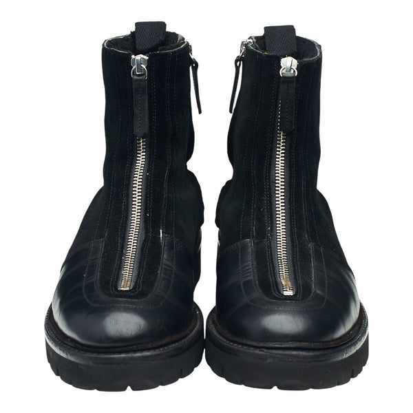 Women's 'Zadie' Black Leather Zip Up Boots UK 7 - Abbot's Shoes