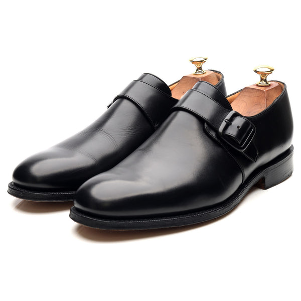 Black single store monk strap shoes