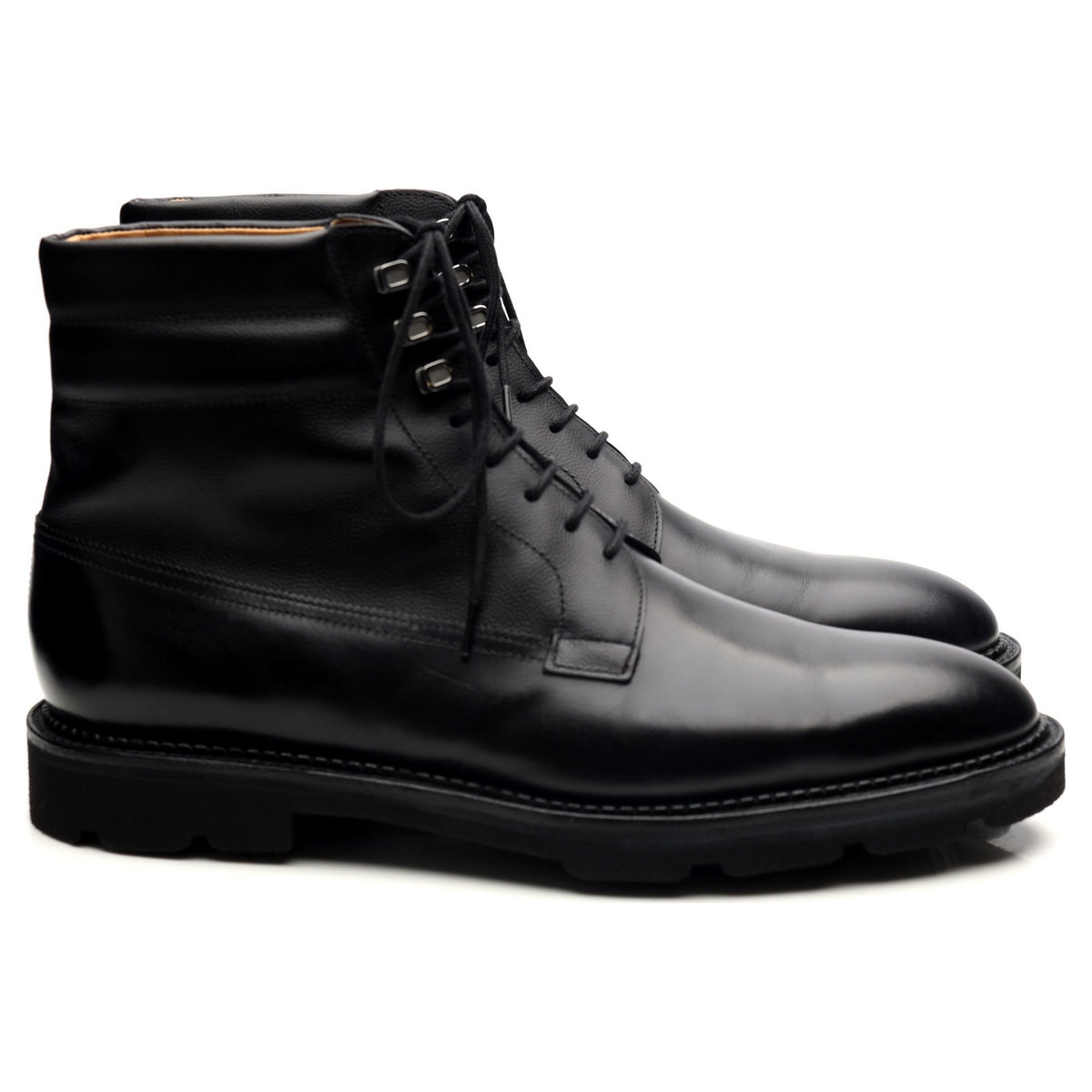 &#39;Alder&#39; Black Leather Boots UK 7 E