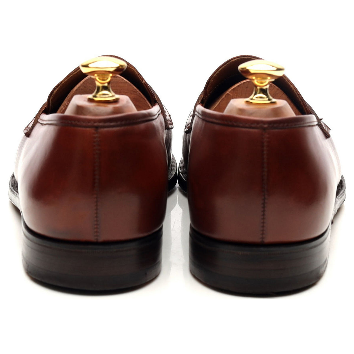 &#39;Eaton&#39; Tan Brown Leather Loafers UK 9.5 EX