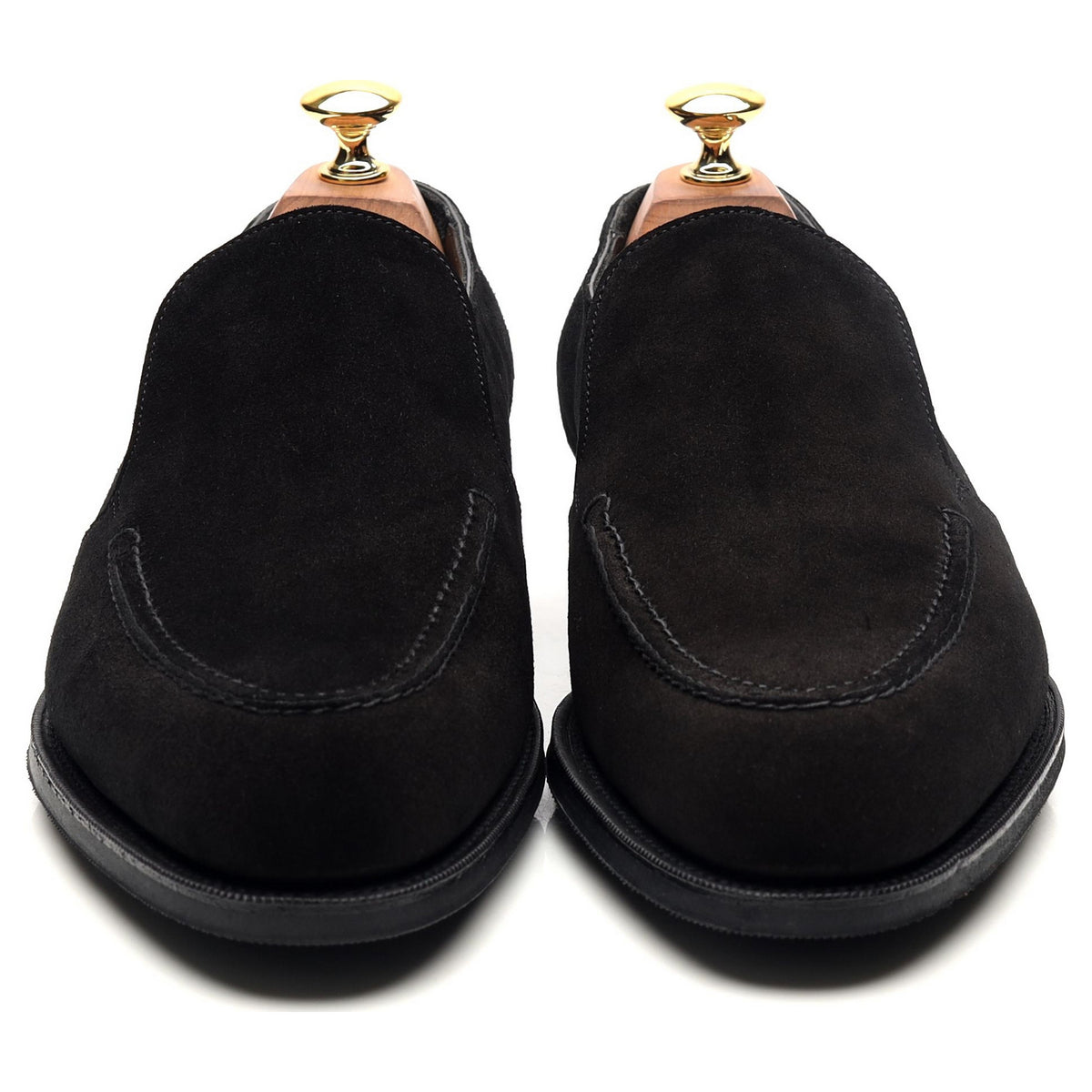 Black Suede Slip On Loafers UK 6.5 E