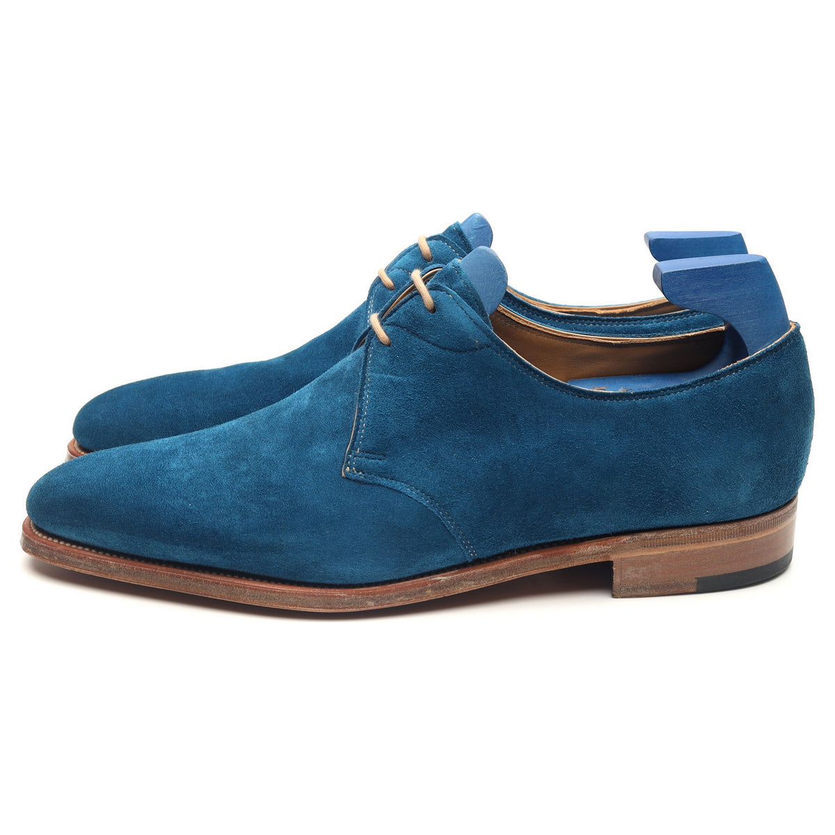 Paul Smith &#39;Willoughby&#39; Blue Suede Derby UK 5.5 EE