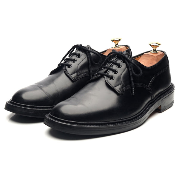 'Woodstock' Black Leather Derby UK 9.5