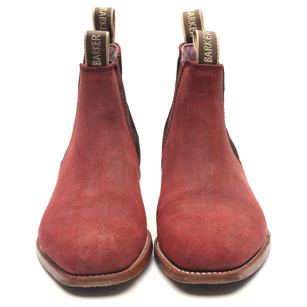 Women&#39;s &#39;Gina&#39; Burgundy Waxy Suede Chelsea Boots UK 4.5 D