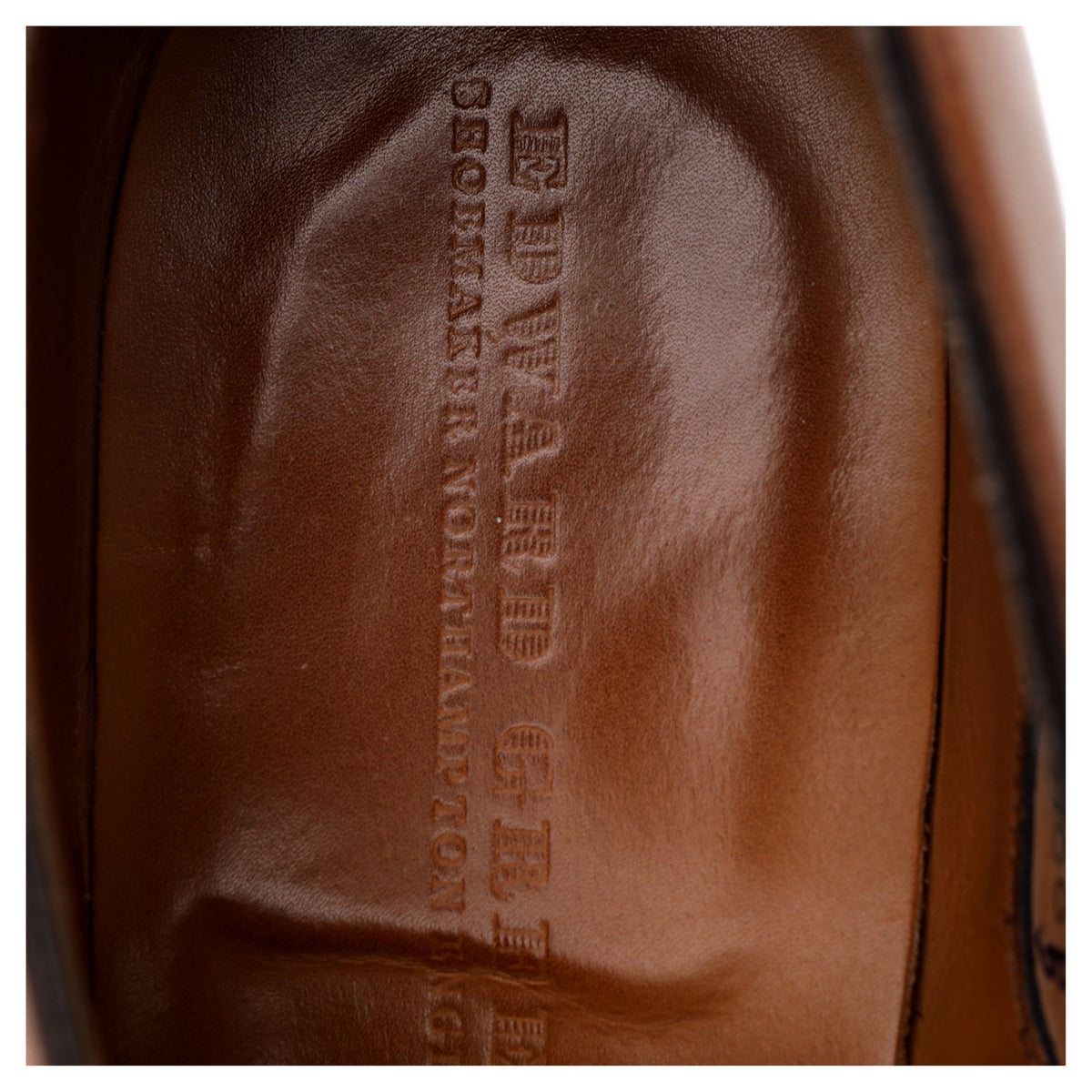 &#39;Ecton&#39; Tan Brown Leather Split Toe Derby UK 10 F