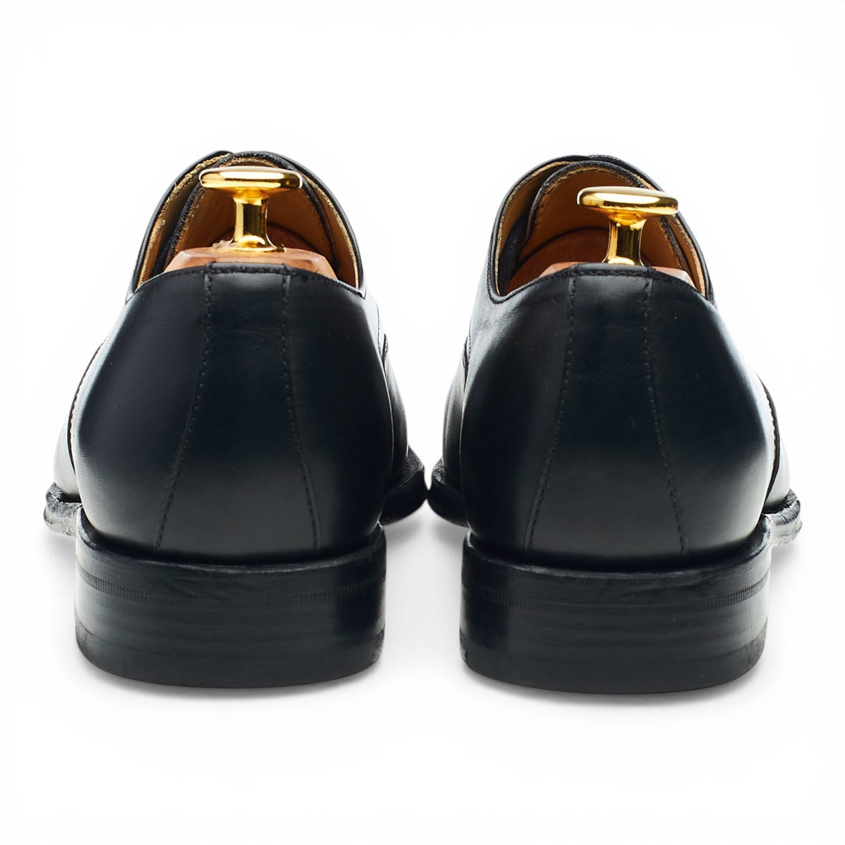 '3869' Black Leather Oxford UK 6