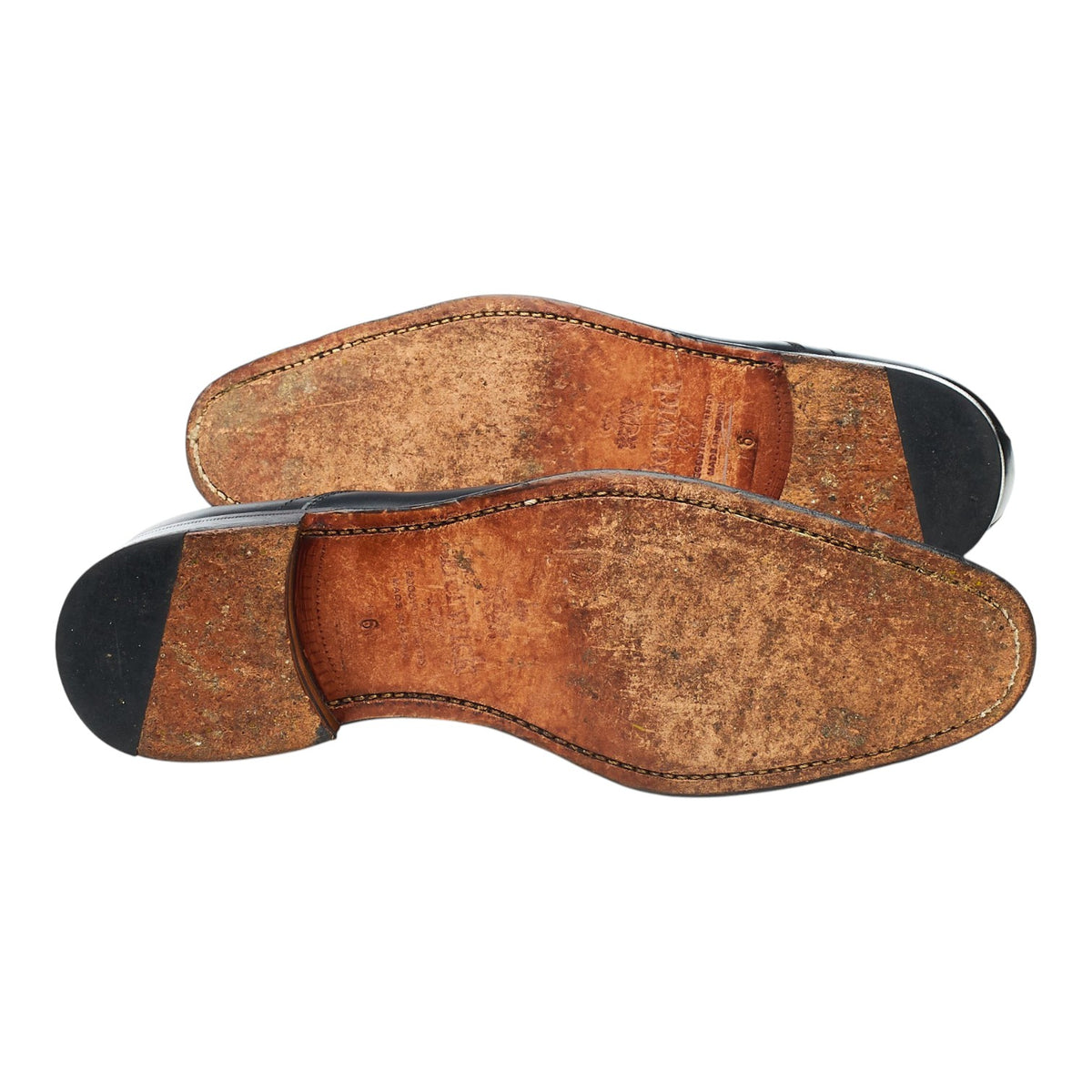 '3869' Black Leather Oxford UK 6