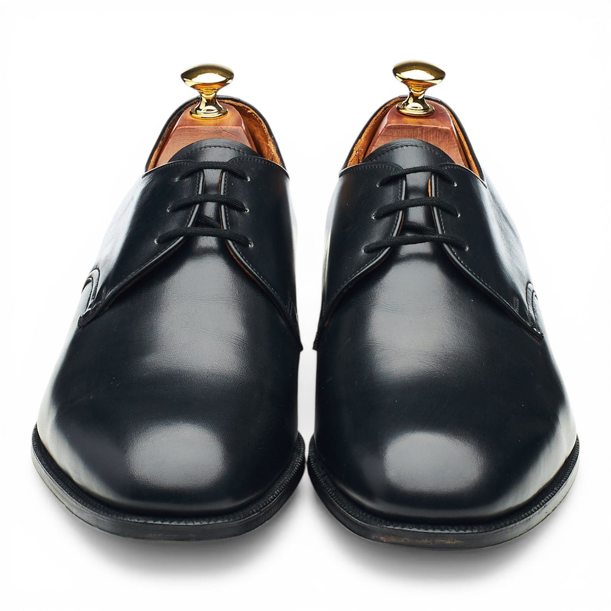 'Gerrard' Black Leather Derby UK 9 H