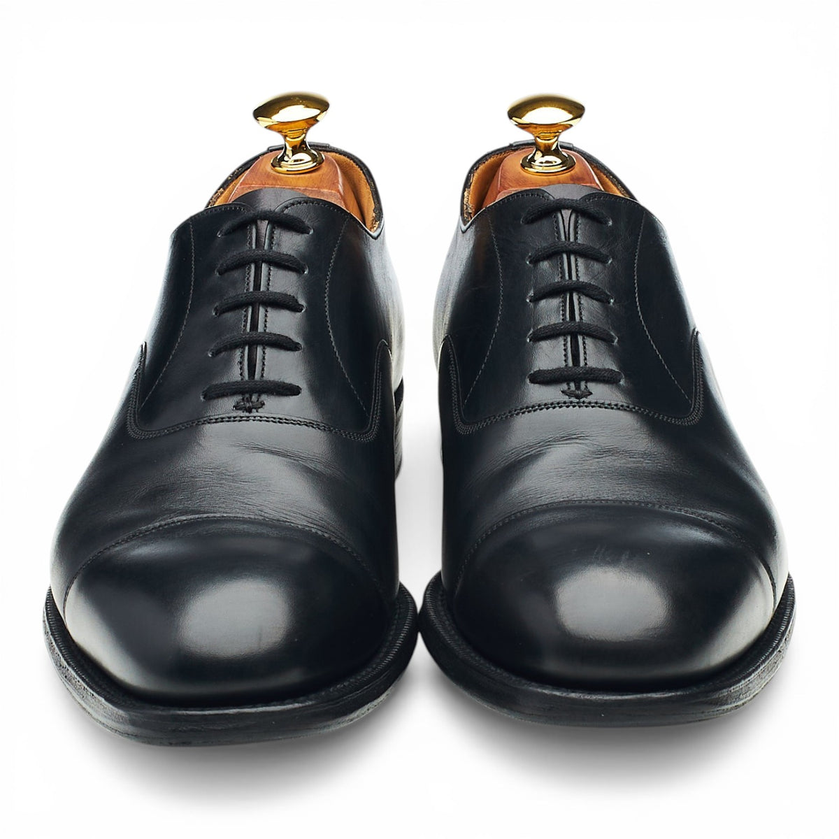 'Consul' Black Leather Oxford UK 6.5 G