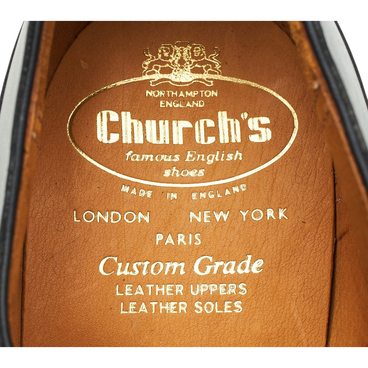 MTO Black Leather Oxford Brogues UK 8 F