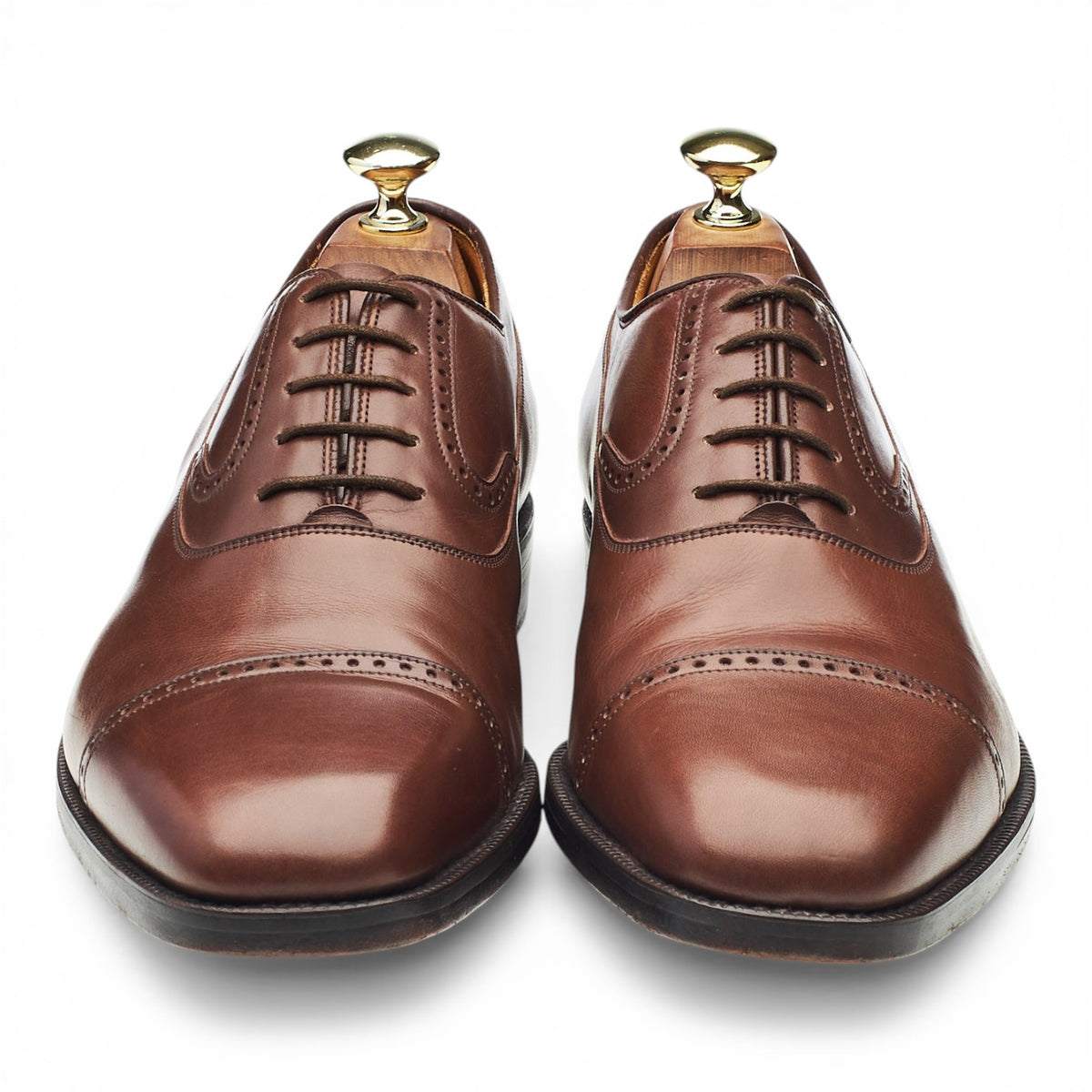 2000 Brown Leather Oxford Brogues UK 8 F