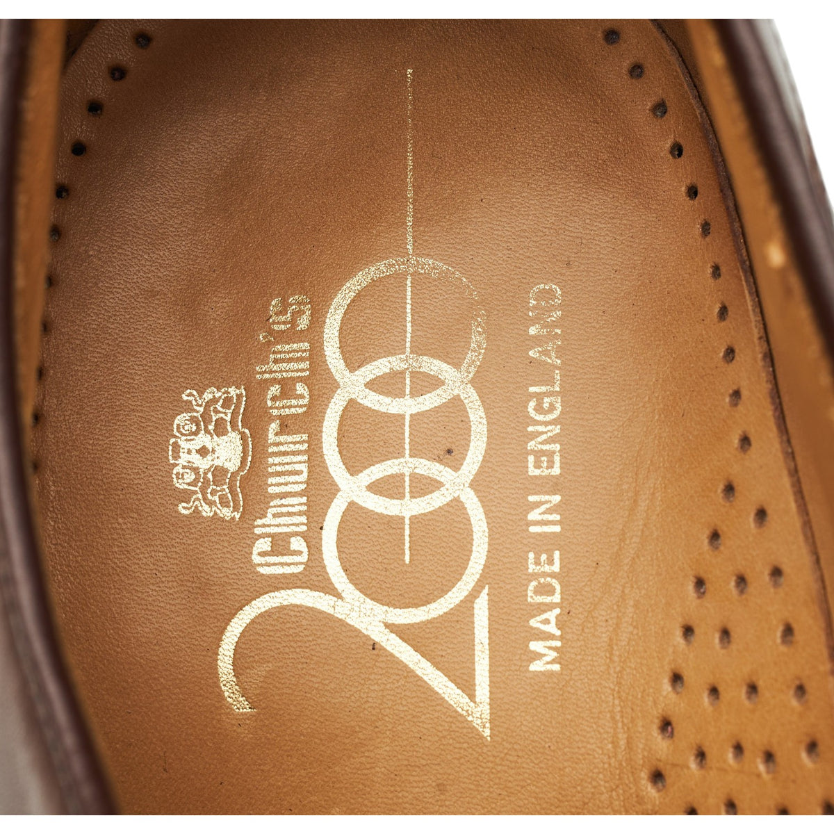 2000 Brown Leather Oxford Brogues UK 8 F
