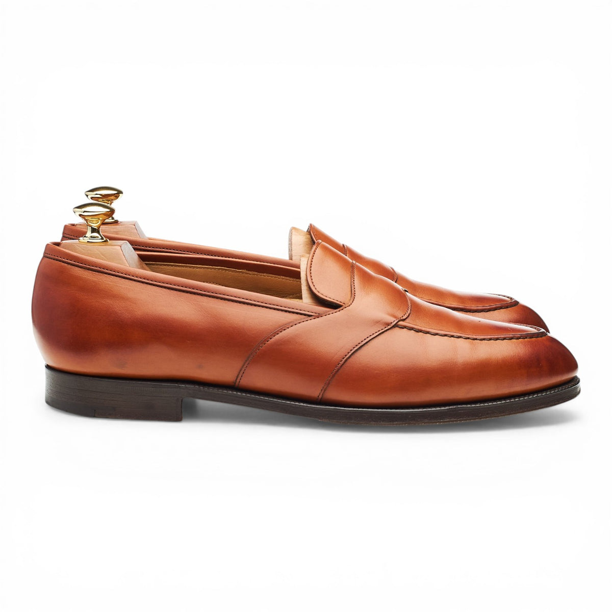 'Montpellier III' Tan Brown Leather Loafers UK 9.5 E