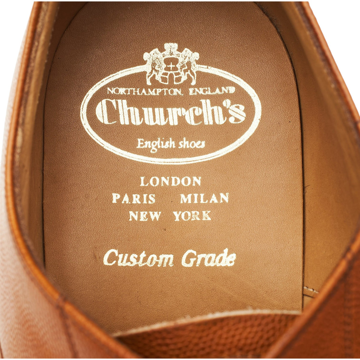 Royal Collection 'Henry' Tan Brown Leather Oxford UK 9.5 F