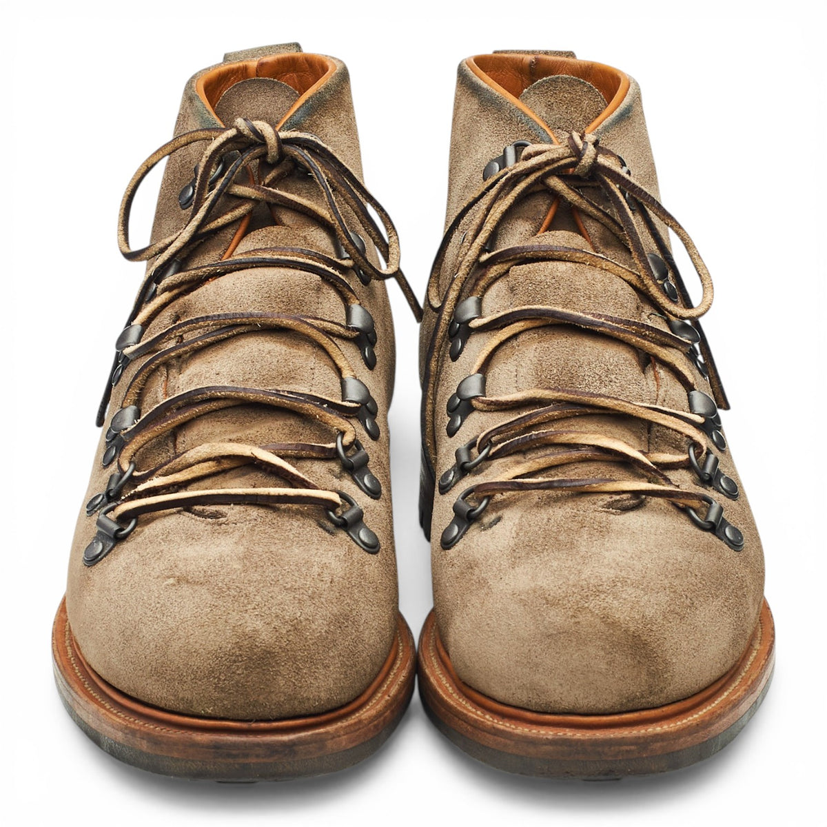 'Hiker' Stone Brown Suede Boots UK 8.5