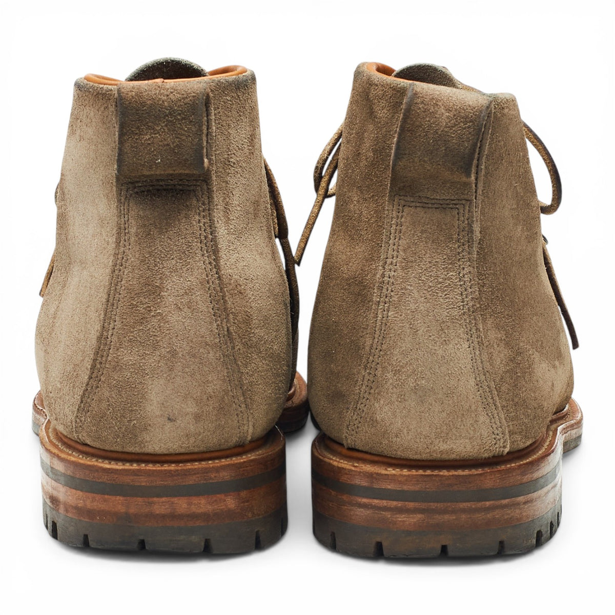 'Hiker' Stone Brown Suede Boots UK 8.5