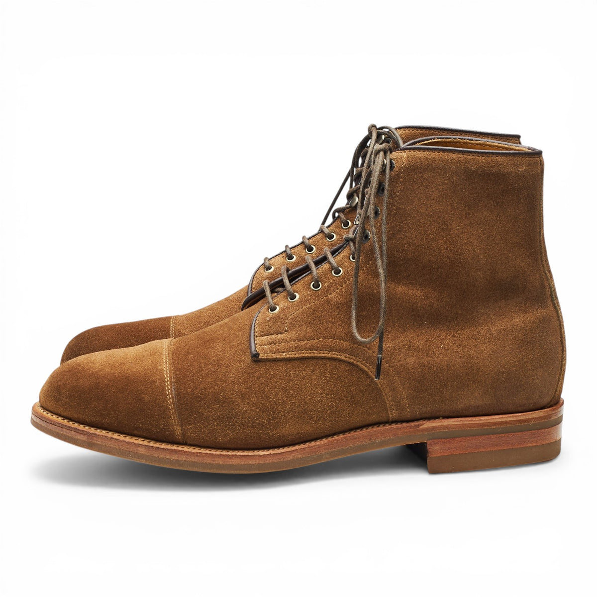 'Halkett' Tan Brown Suede Boots UK 7.5