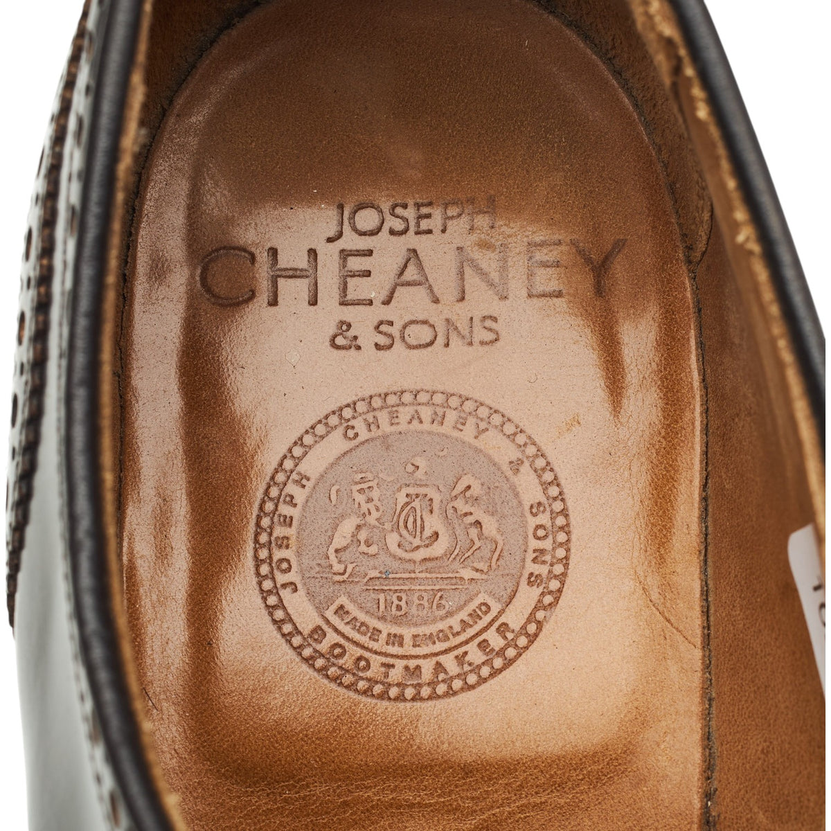 'Bexhill' Dark Brown Leather Derby Brogues UK 9.5 F