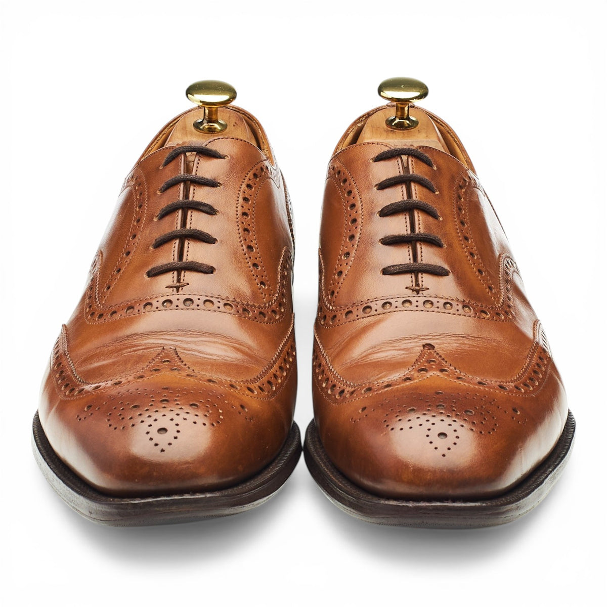 'Chetwynd' Brown Leather Oxford Brogues UK 8.5 G