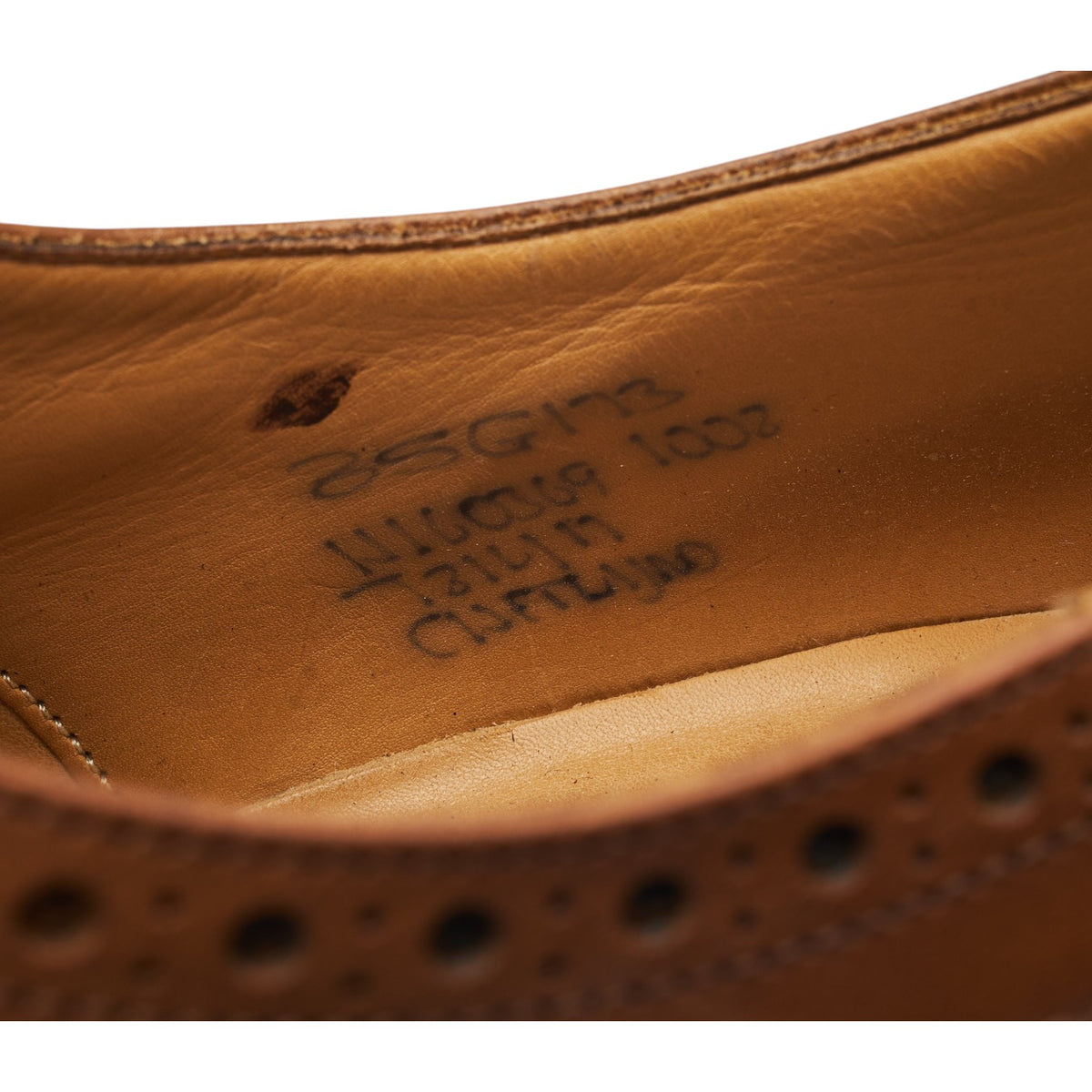 'Chetwynd' Brown Leather Oxford Brogues UK 8.5 G