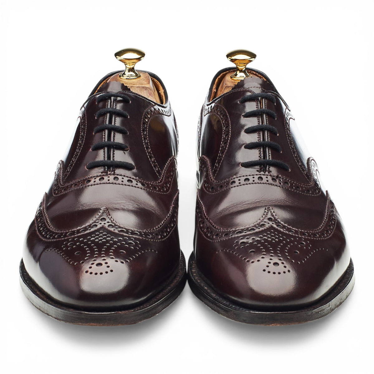 'Malvern' Burgundy Leather Oxford Brogues UK 11 E