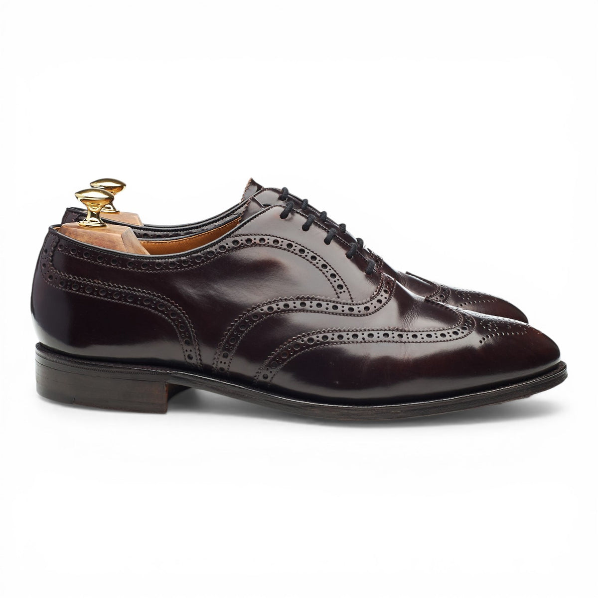 'Malvern' Burgundy Leather Oxford Brogues UK 11 E