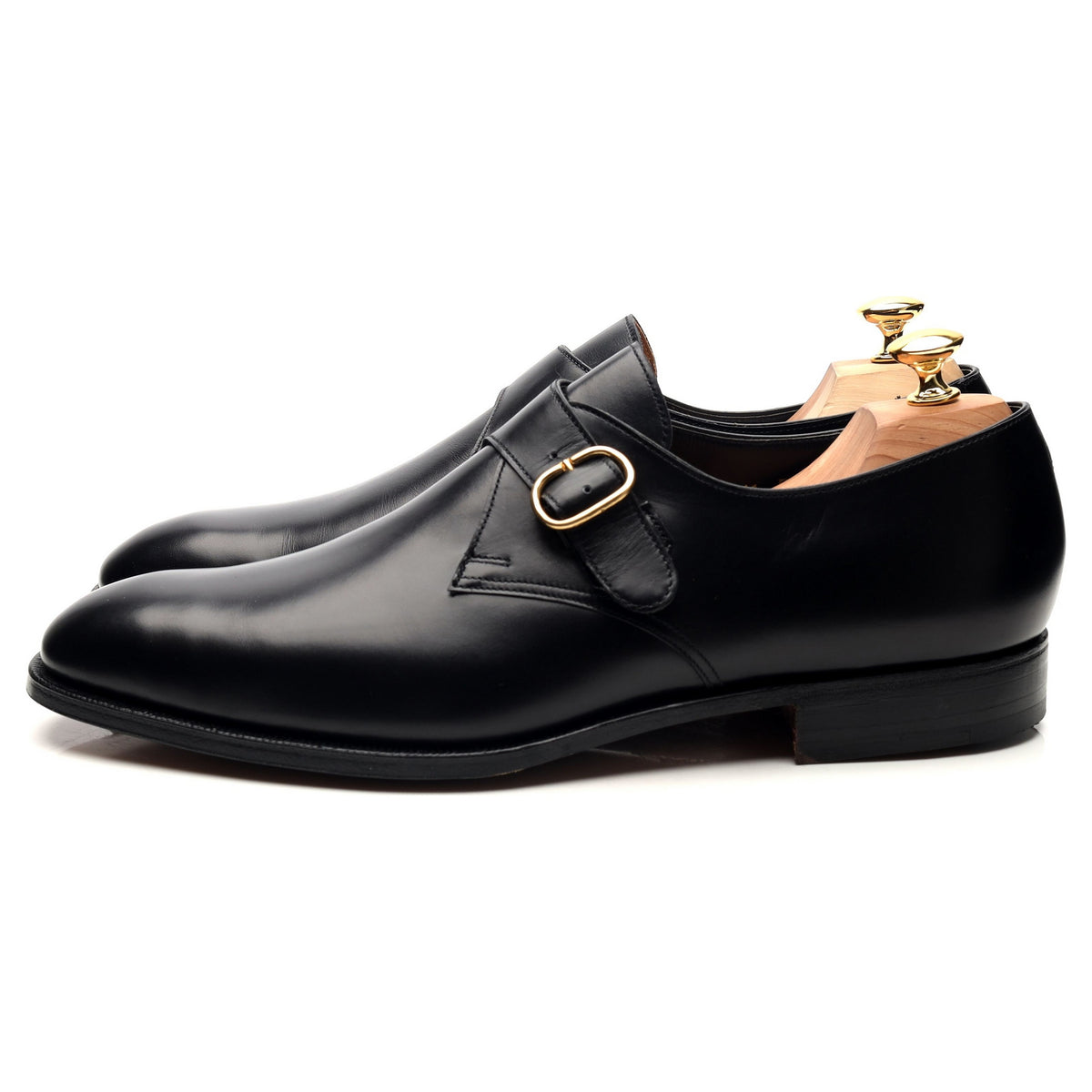 Black Leather Monk Strap UK 11 E