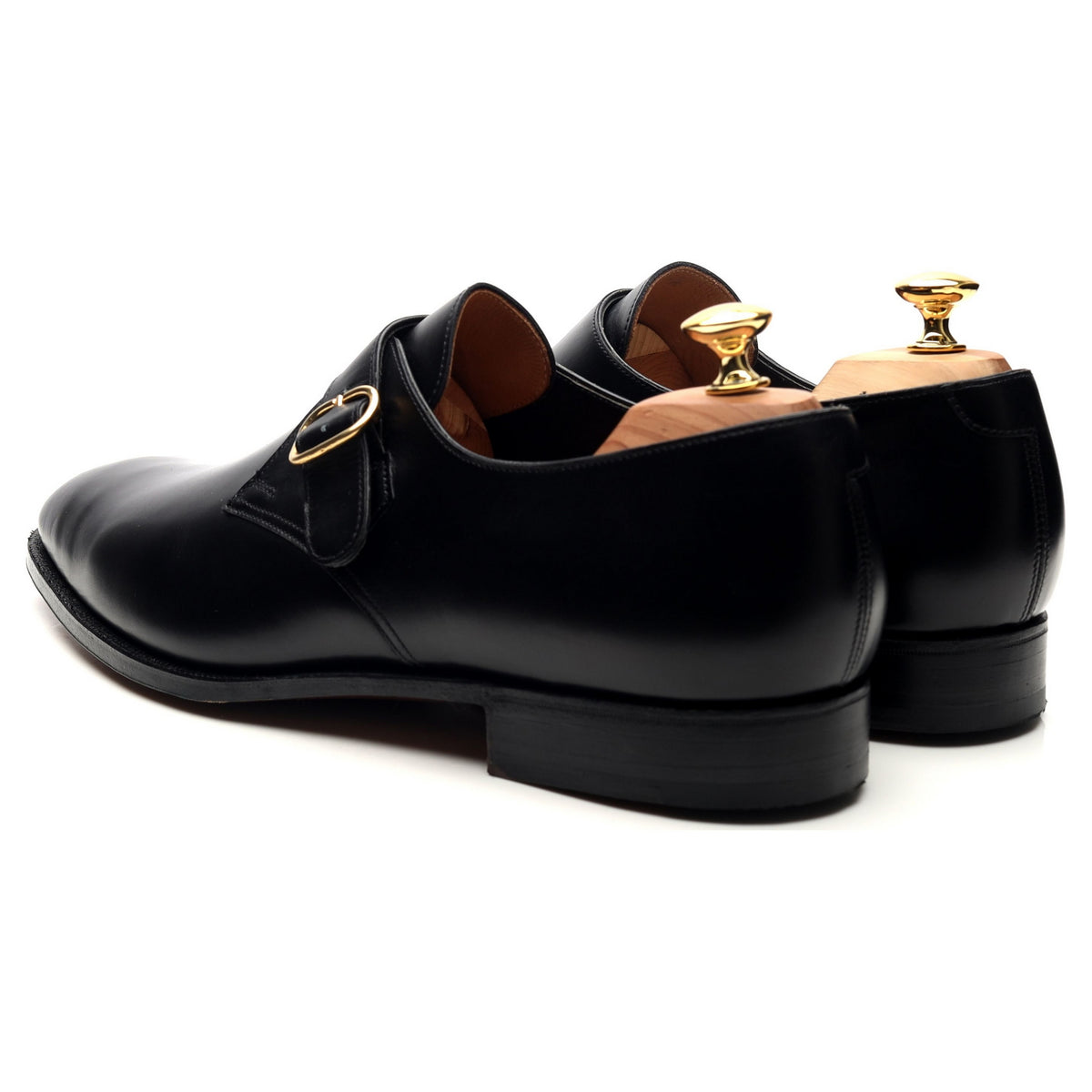 Black Leather Monk Strap UK 11 E