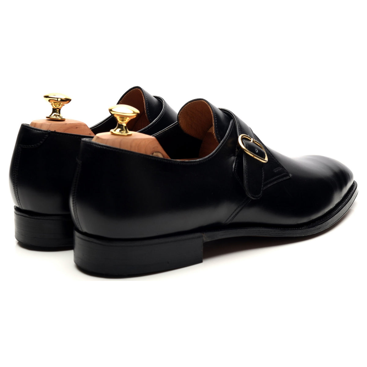 Black Leather Monk Strap UK 11 E