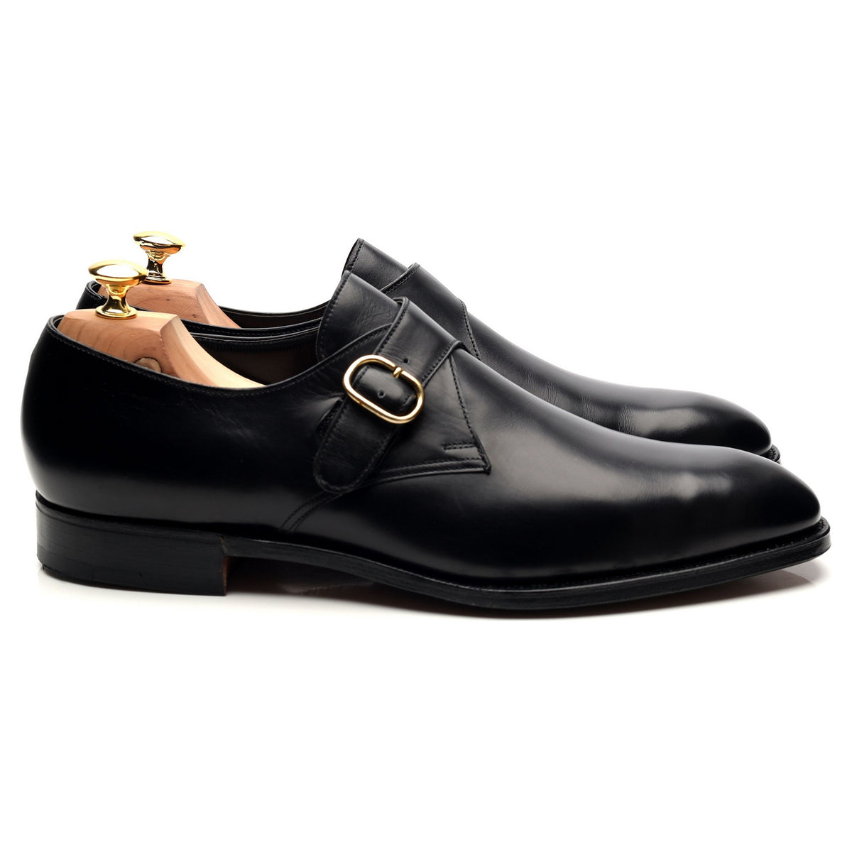 Black Leather Monk Strap UK 11 E