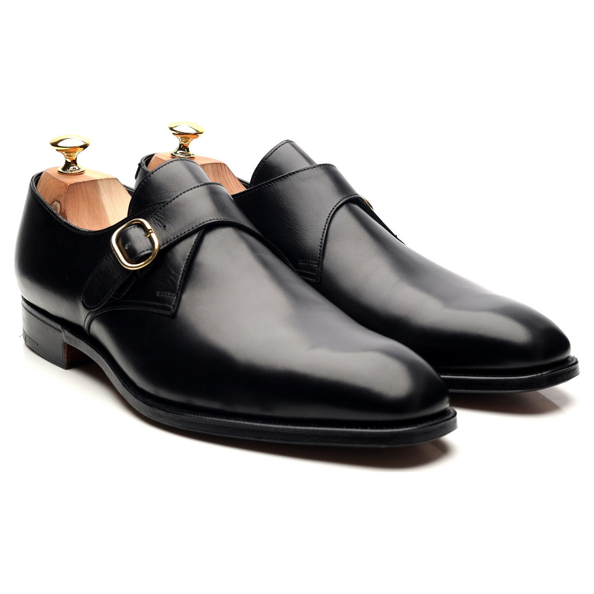 Black Leather Monk Strap UK 11 E