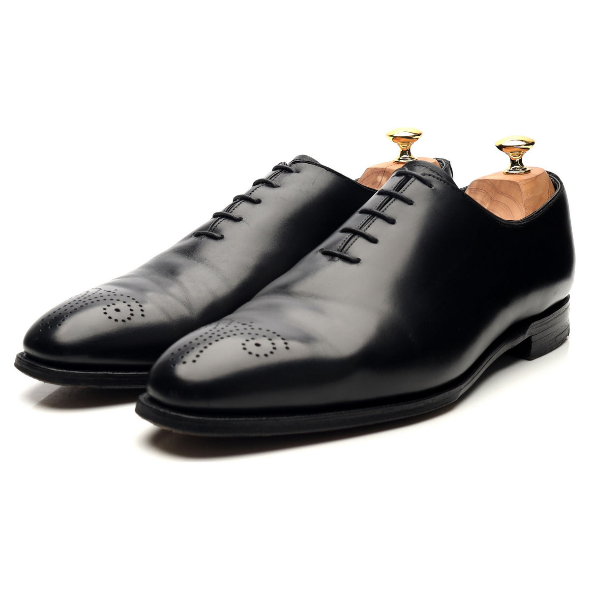 &#39;Weymouth&#39; Black Leather Oxford UK 11 E