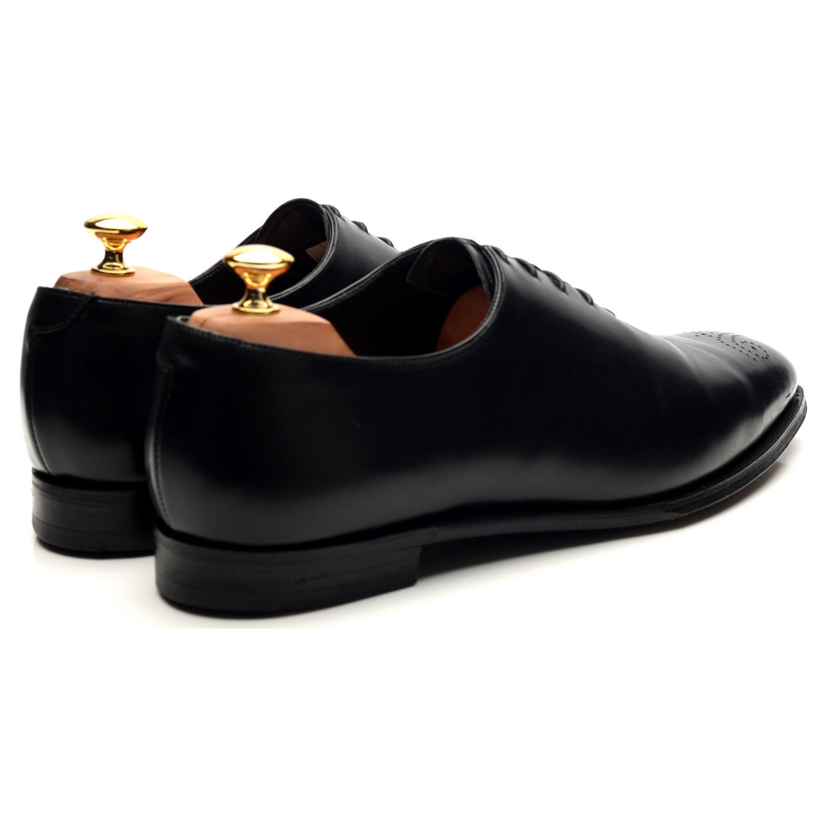 &#39;Weymouth&#39; Black Leather Oxford UK 11 E