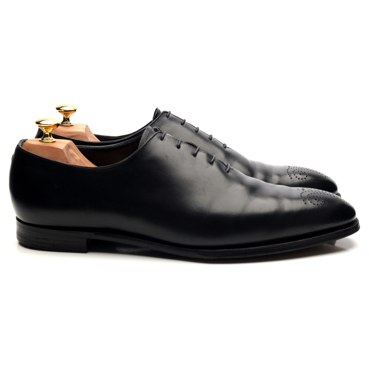 &#39;Weymouth&#39; Black Leather Oxford UK 11 E