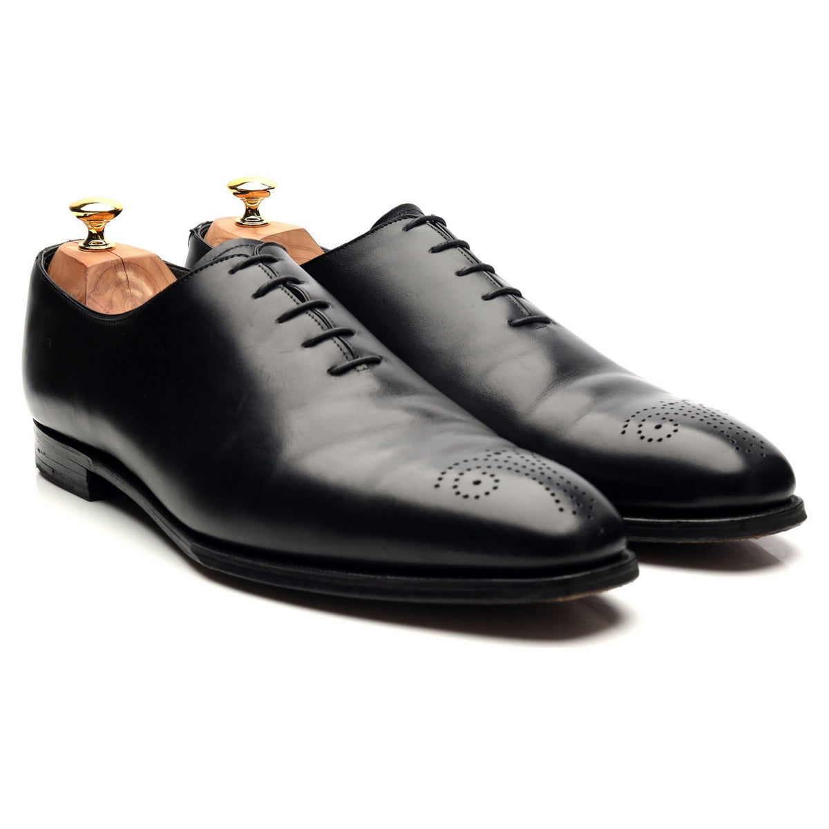 &#39;Weymouth&#39; Black Leather Oxford UK 11 E