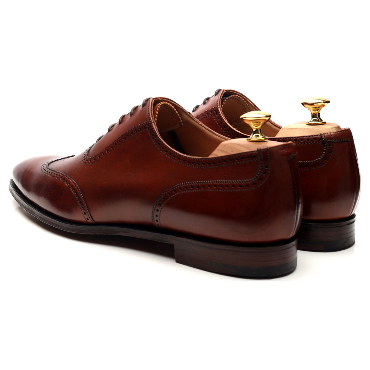 Tan Brown Leather Oxford Brogues UK 10 US 11