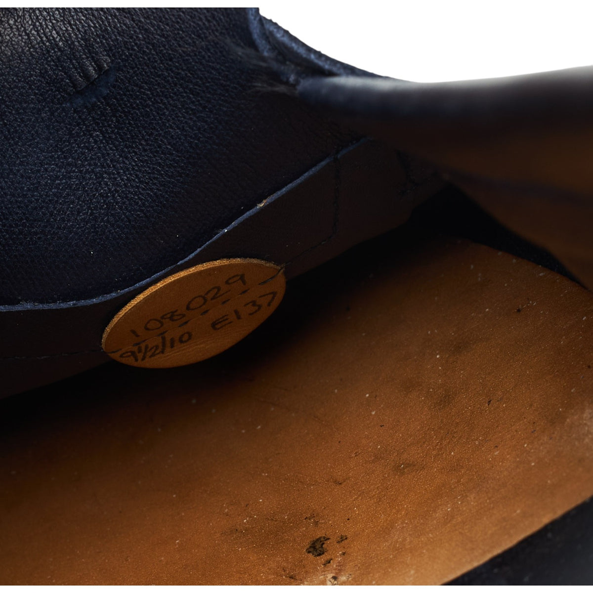 'Duke' Navy Blue Suede Loafers UK 9.5 E