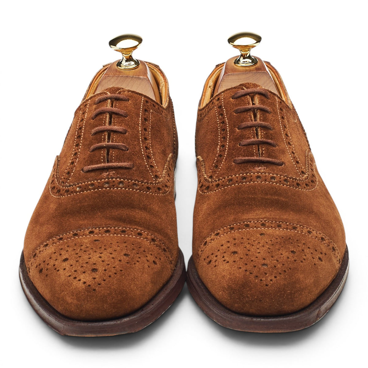 'Westfield' Snuff Brown Suede Oxford Brogues UK 6.5 E