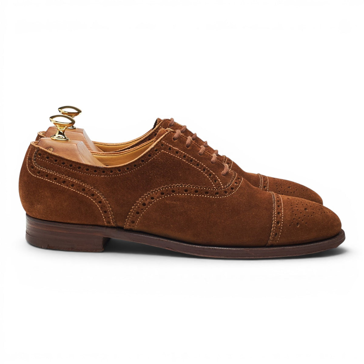 'Westfield' Snuff Brown Suede Oxford Brogues UK 6.5 E